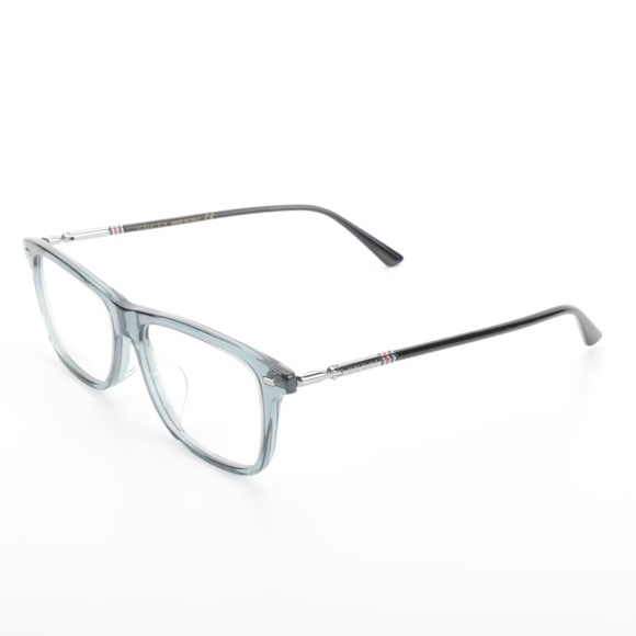 New Gucci GG05190A Blue/Grey & Silver, Rectangular Eyeglasses with Case - Picture 2 of 9